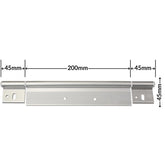 Caravan / Motorhome Door Hinge Silver (C013) - 30230